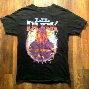 Lil Durk Shirt. Only The Family. Black Size Medium. 100% Cotton